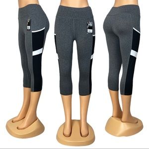 Women’s Capri Yoga Pants High Waist Leggings Gym
